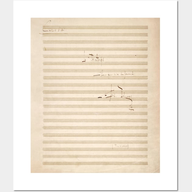 Debussy | Claude Debussy original handwritten score | 1 of 2 T-Shirt Wall Art by Musical design